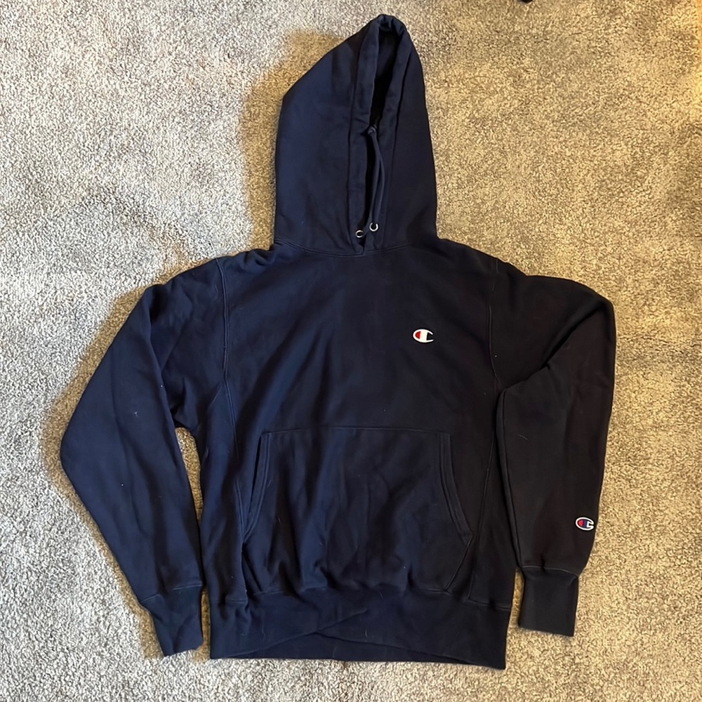 Champion Hoodie Navy Blue